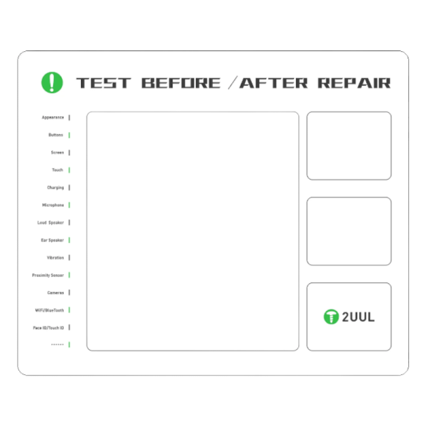 Arbeitsmatte Screw Pad/Repair Pad (magnetisch) 2UUL ST92 [30x25cm], white