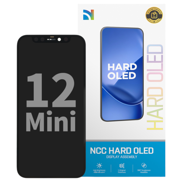 Displayeinheit NCC HARD OLED für iPhone 12 Mini (COPY), hard OLED, black