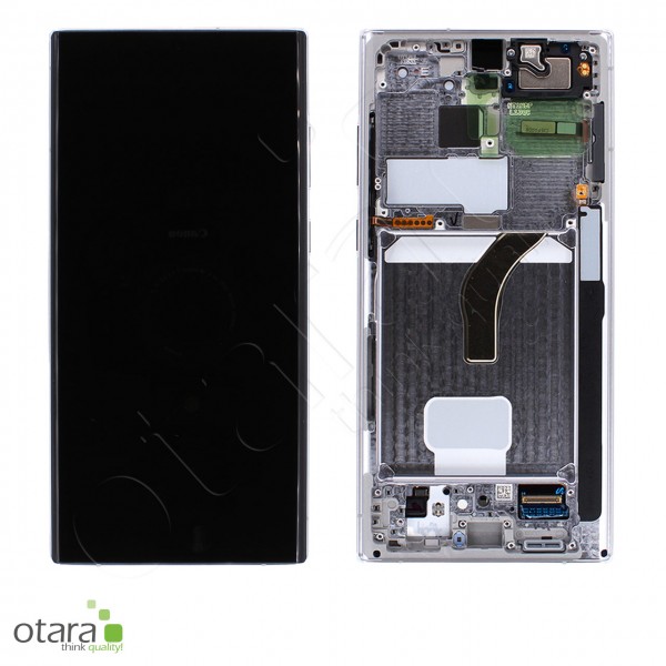 Displayeinheit Samsung Galaxy S22 Ultra (S908B), phantom white, Serviceware