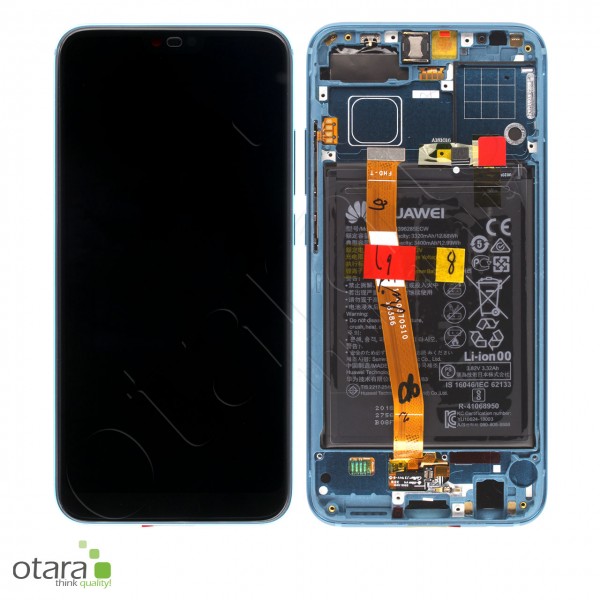 Displayeinheit inkl. Rahmen, Akku Huawei Honor 10 (COL-L29), phantom green, Serviceware