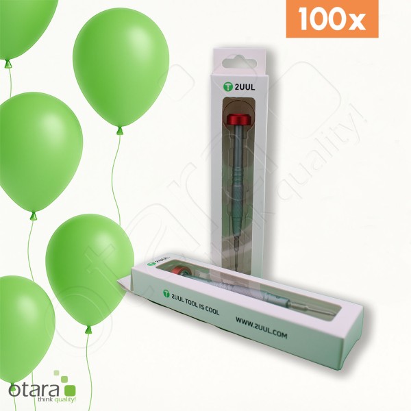 PRÄMIE 10 Jahre Schraubendreher 2D Screwdriver 2UUL everyday Phillips Kreuz PH000/0 1.2/1.5 (red)