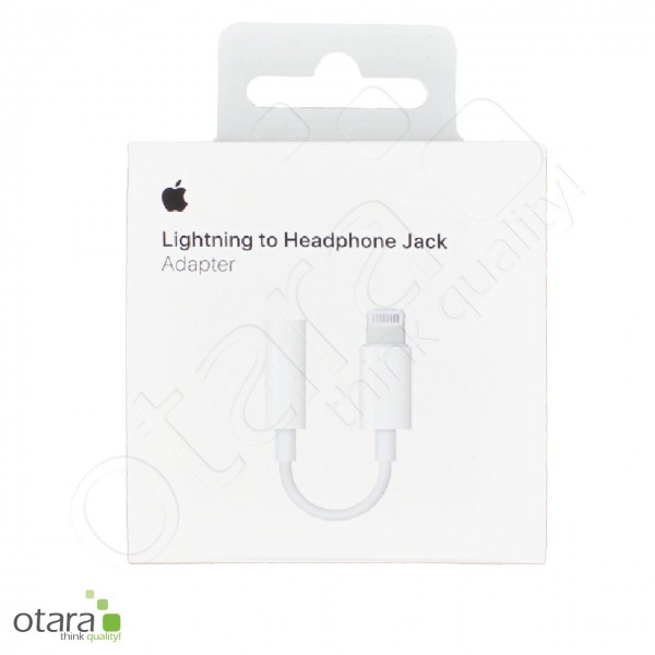 Adapter Lightning to headphone jack 3.5mm, white, Service Pack