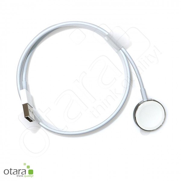 Ladekabel USB auf induktiv (magnetisch), 1m, weiß (z.B. für Apple Watch)