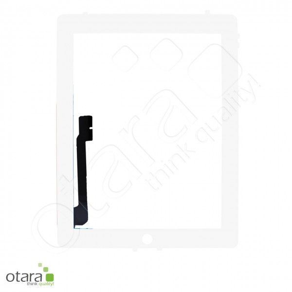 Displayglas *reparera* für iPad 3 (2012), iPad 4 (2012) (o.HB), weiß