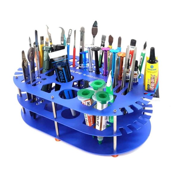 Tool Holder Desktop Holder & Organizer Metal RELIFE RL-001D, blau [29x17x9,5cm]