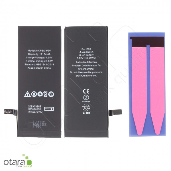 Akku Premium mit TI Chip geeignet für iPhone 6s, 3.82V 1715mAh (inkl. Akkuklebestreifen)