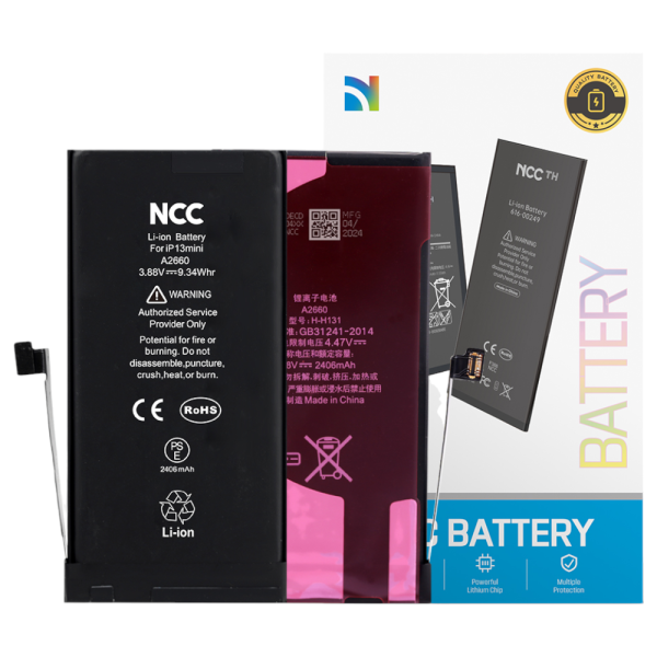 Akku NCC für iPhone 13 Mini inkl. Akkuklebestreifen