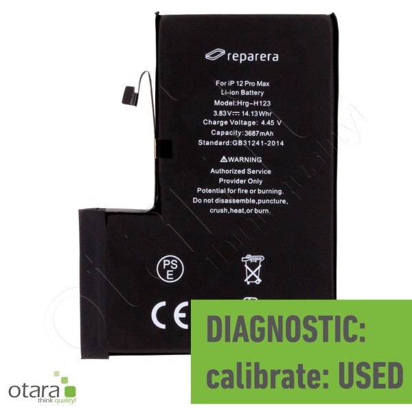 Akku Diagnostic *reparera* für iPhone 12 Pro Max inkl. Akkuklebestreifen