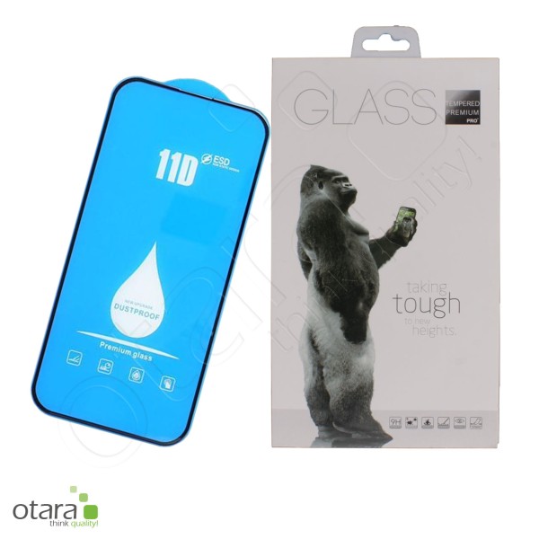 Protective glass 11D PREMIUM Edge to Edge iPhone 15 Plus, black (Retail/Blister)