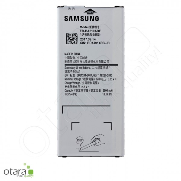 Samsung Galaxy A5 2016 (A510F) Li-ion Akku [2,9Ah] EB-BA510ABE, Serviceware