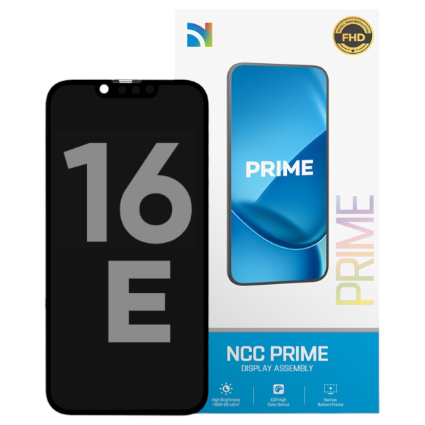 Displayeinheit NCC PRIME für iPhone 16e (COPY) INCELL LCD, black