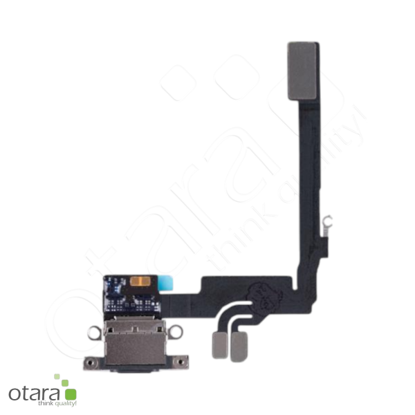 Lade Dock Connector Flex *reparera* für iPhone 16 Pro (Ori/pulled Qualität), schwarz