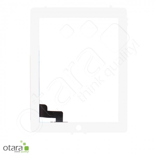 Displayglas *reparera* für iPad 2 (2011) A1395 A1396 A1397 (m.HB), weiß