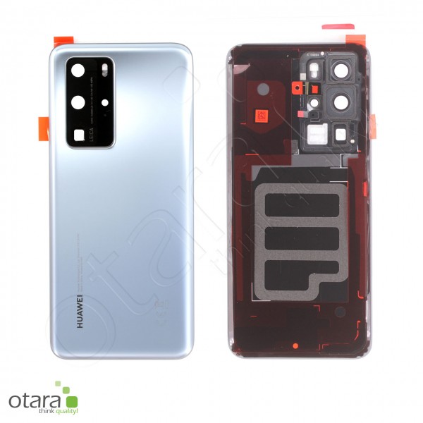 Akkudeckel Huawei P40 Pro, silver frost, Serviceware