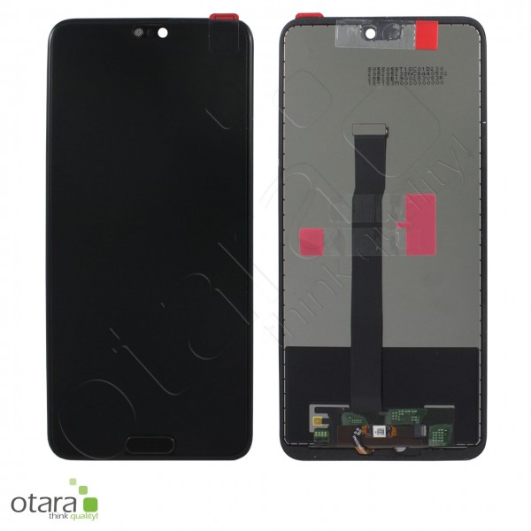 Display unit (LCD only, no adhesive tape) Huawei P20, black, Service Pack
