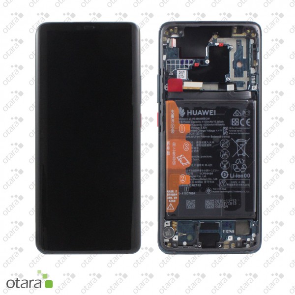 Displayeinheit inkl. Rahmen, Akku Huawei Mate 20 Pro (LYA-L09+L0C) emerald green, Serviceware