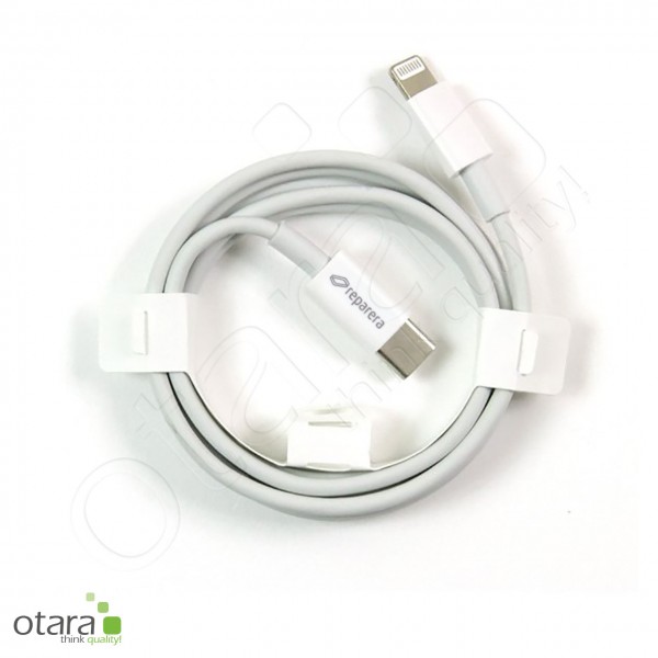 Charging cable USB-C to Lightning for iPhone 12, 1m, white
