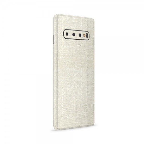 GREEN MNKY Backcover Skin Smartphone 7" (Struktur Serie) "Holzoptik White" [3 Stück]