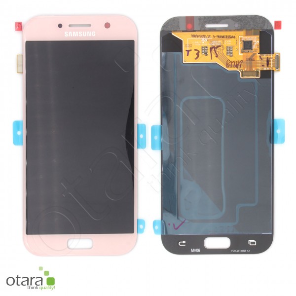 Displayeinheit Samsung Galaxy A5 2017 (A520F), pink/rosa, Serviceware