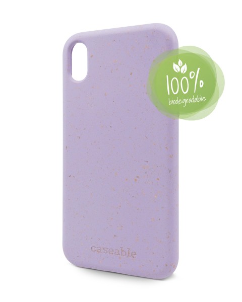 Schutzhülle CASEABLE EcoCase iPhone XR, lila (Retail/Blister)