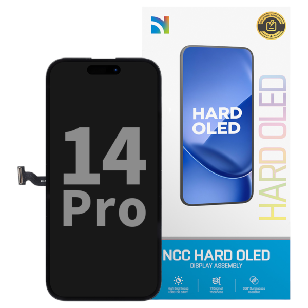 Displayeinheit NCC HARD OLED für iPhone 14 Pro (COPY), hard OLED, black