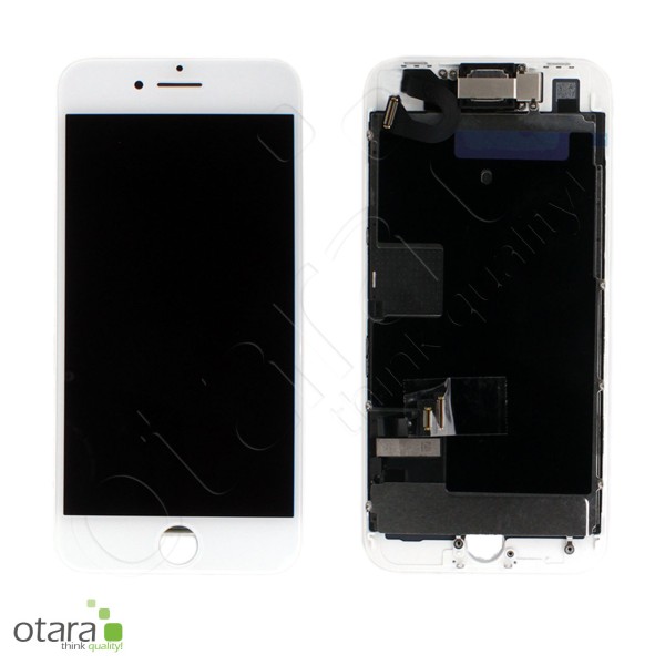 Fullset, display unit suitable for iPhone 8 (refurbished), white