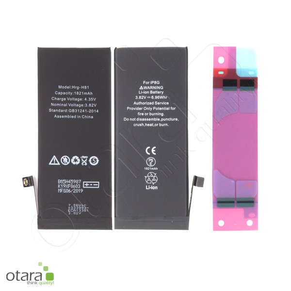 Akku Premium mit TI Chip geeignet für iPhone 8, 3.82V 1821mAh (inkl. Akkuklebestreifen)