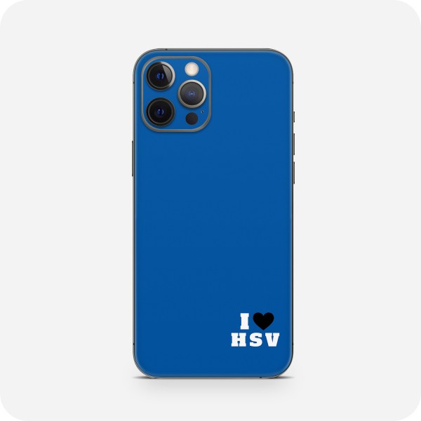GREEN MNKY Backcover Skin Smartphone 7" (HSV Kollektion) "I Love HSV Blue" [3 Stück]