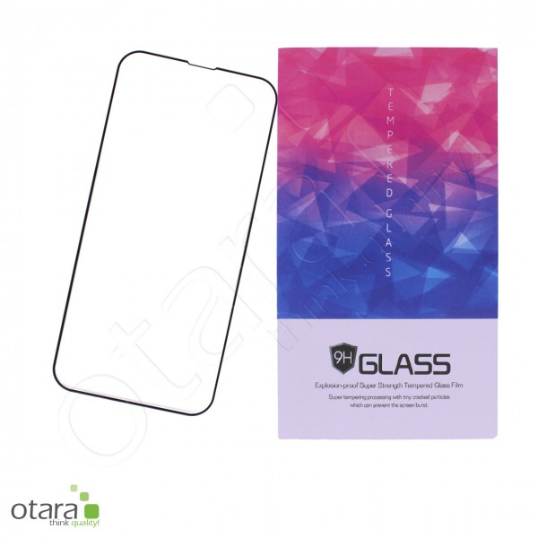Schutzglas 6D Edge to Edge iPhone 13/13 Pro, schwarz (Blister)
