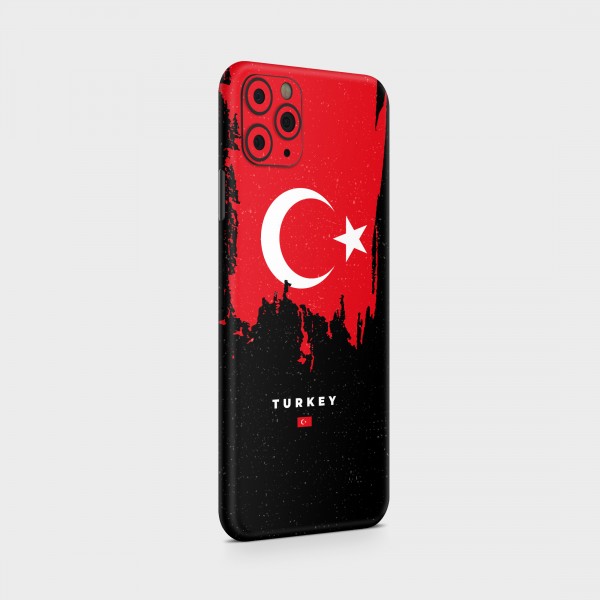 GREEN MNKY Backcover Skin Smartphone 7" (Flags Serie) "Turkey Flag" [3 Stück]