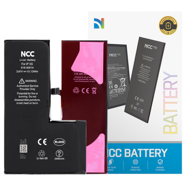 Akku NCC für iPhone XS inkl. Akkuklebestreifen