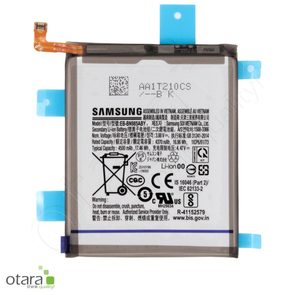 Samsung Galaxy Note 20 Ultra (N985F,N986B) Li-ion battery [4,5Ah] EB-BN985ABY, Service Pack