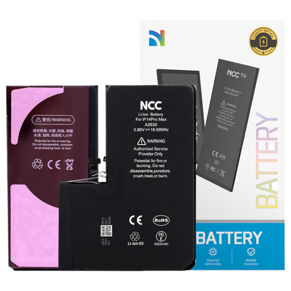 Akku NCC für iPhone 14 Pro Max inkl. Akkuklebestreifen