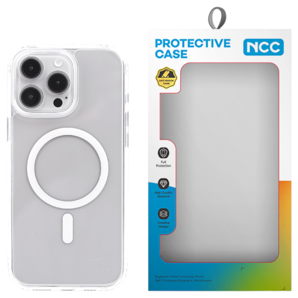 [Pre-Order] Schutzhülle NCC A0015 Magnetic Clearcase iPhone 16 Pro, transparent (Retail/Blister)