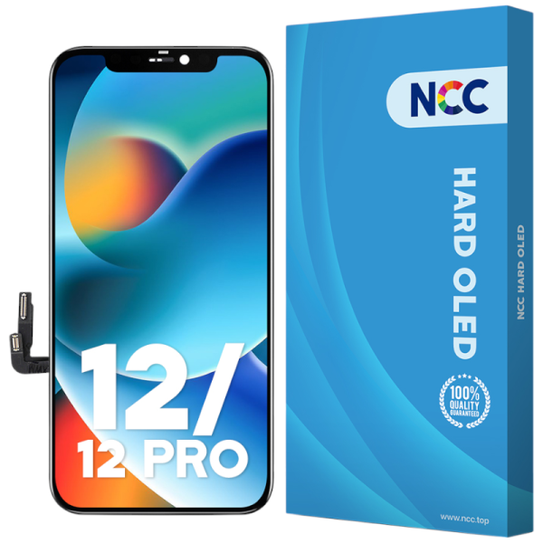 Displayeinheit NCC HARD OLED für iPhone 12/12 Pro (COPY), hard OLED, black