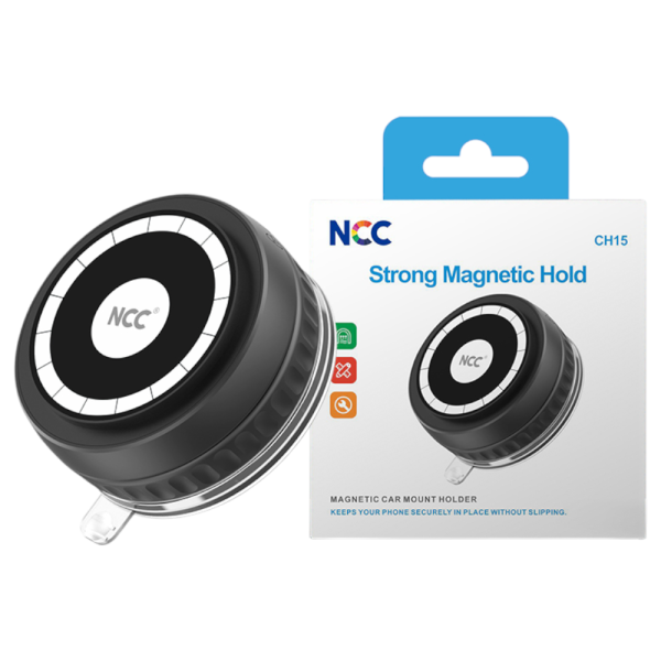 [Pre-Order] Car Holder Smartphone Autohalterung NCC CH15 (Strong Magnetic Hold), black (Retail/Blis