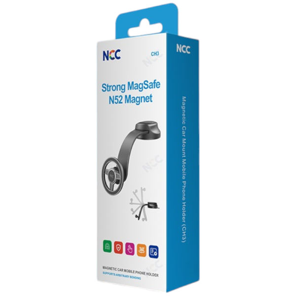 Car Holder Smartphone Autohalterung NCC CH30 (Strong Magsafe N52), black (Retail/Blister)