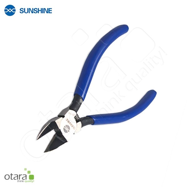 Pliers cutting/nipping pliers Sunshine SS-110 [13.5cm] (20mm, fine), spring handle, blue