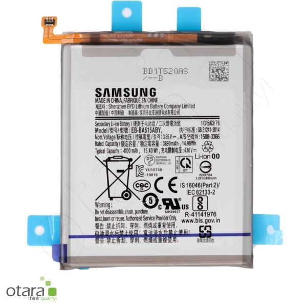 Samsung Galaxy A51 (A515F) Li-ion AKKU [4,0Ah] EB-BA515ABY, Serviceware