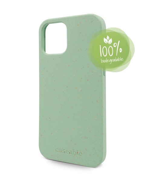 Schutzhülle CASEABLE EcoCase iPhone 12/12 Pro, grün (Retail/Blister)