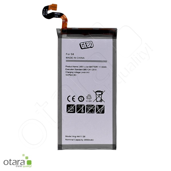 Battery suitable for Samsung Galaxy S8 (G950F) [3.0Ah] Substitute for: EB-BG950ABE