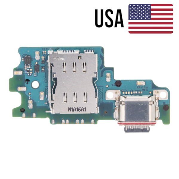 Samsung Galaxy S21FE G990U USA Version Ladebuchse Platine USB-C, Mikrofon, SIM Reader (reparera)