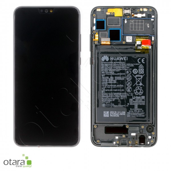 Displayeinheit inkl. Rahmen, Akku Huawei Honor 8X, black, Serviceware