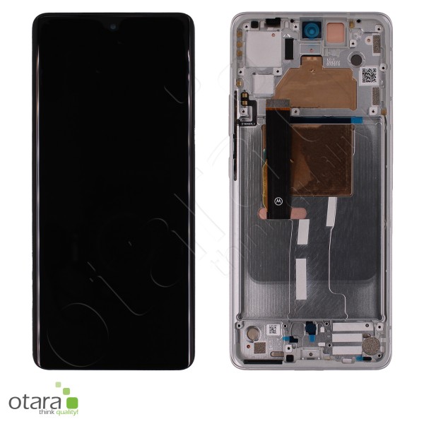Displayeinheit Motorola Edge 30 Fusion (XT2243), Aurora White, Serviceware