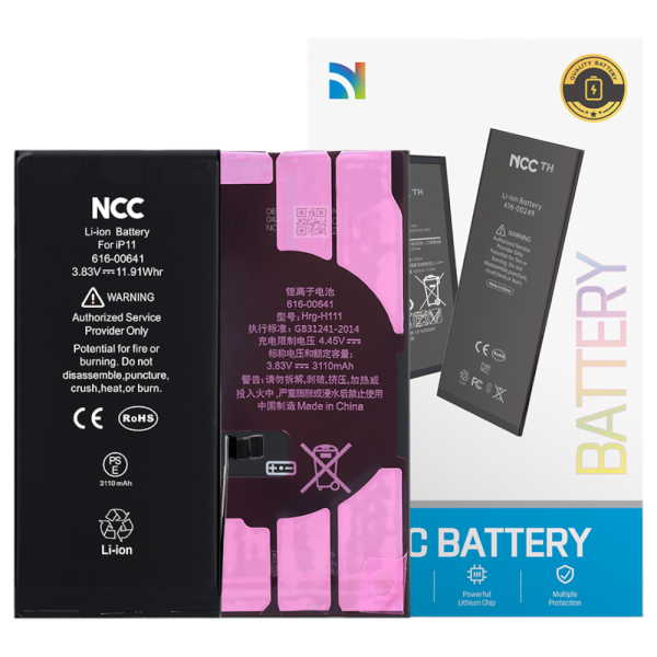 Akku NCC für iPhone 11 inkl. Akkuklebestreifen