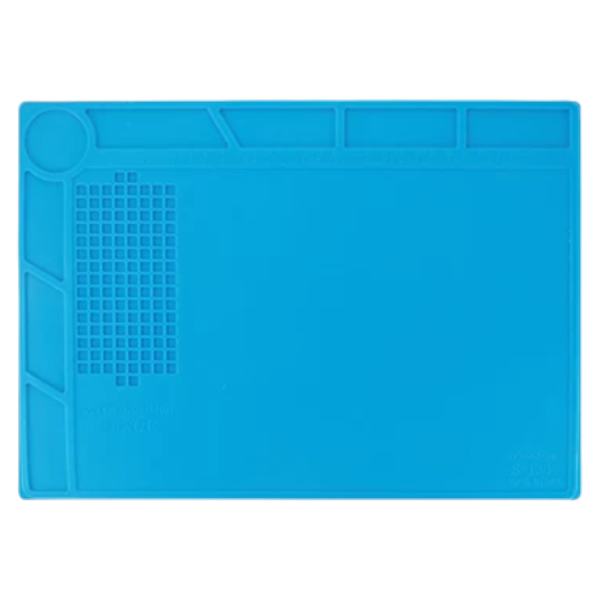Arbeitsmatte Work Pad Silicone [35x25cm] BEST S-130, blau