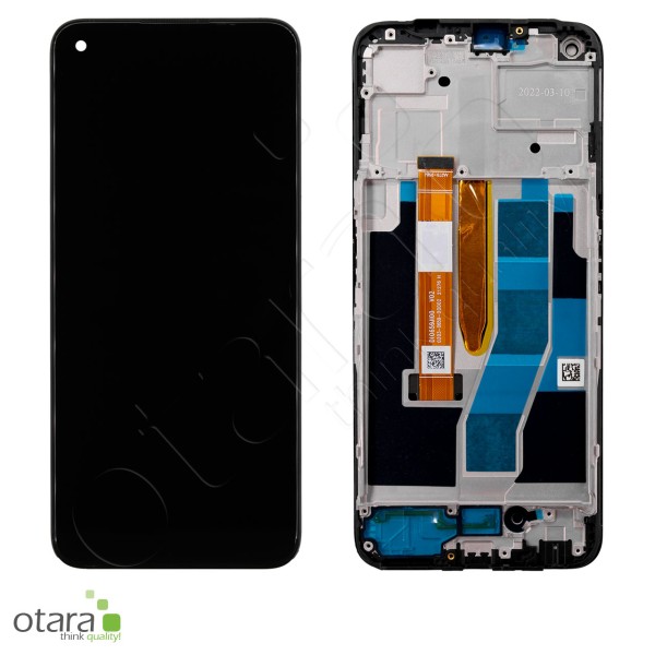 Display Unit *GEBO* for Realme 9 Pro (RMX3471RMX3472), with frame, black