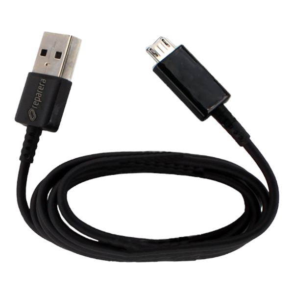 Ladekabel *reparera* USB-A auf micro USB, 1m, schwarz [QuickCharge 2.0 kompatibel]