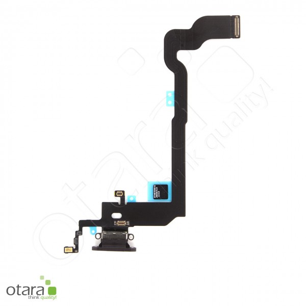 Charging connector flex cable suitable for iPhone X (Ori/pulled quality), black
