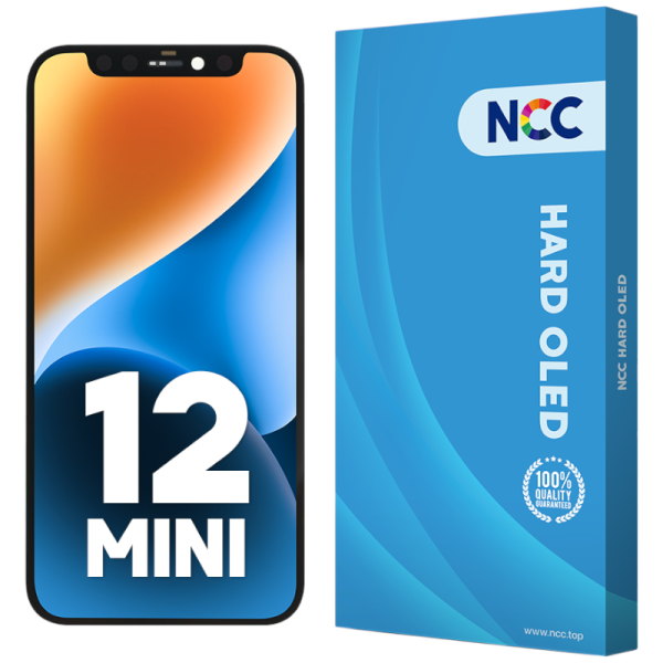 Displayeinheit NCC HARD OLED für iPhone 12 mini (COPY), hard OLED, black